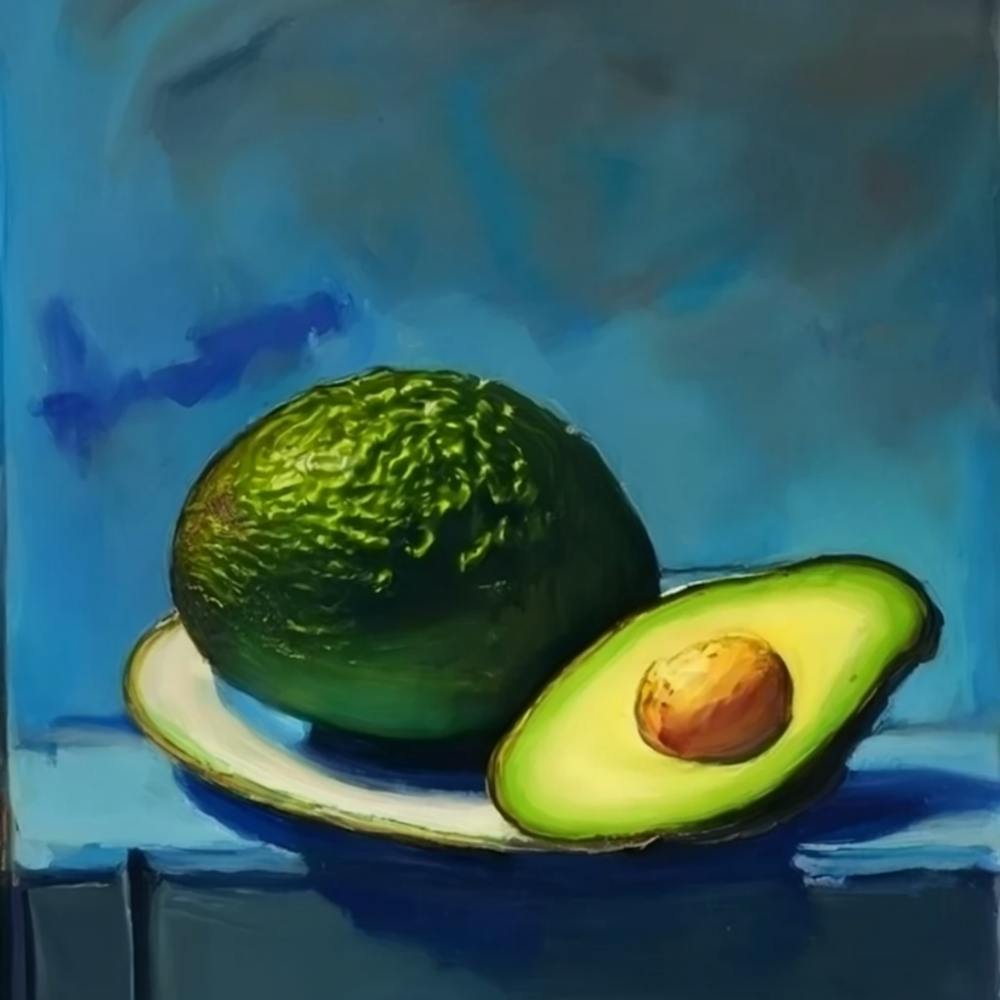 Avocado On A Plate
