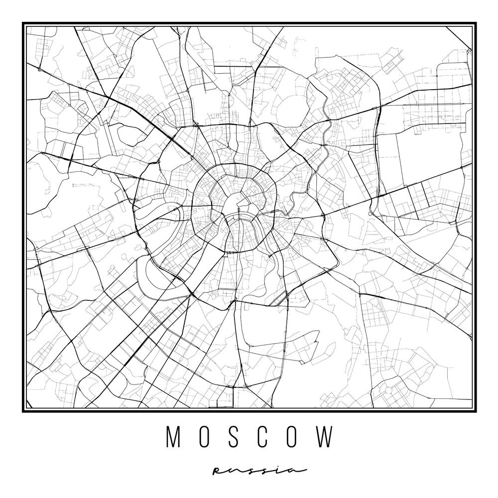 Moscow Russia Street Map