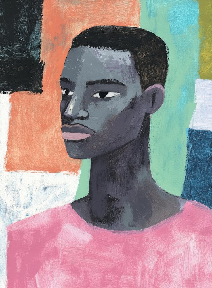 Portrait Of A Young Black Man