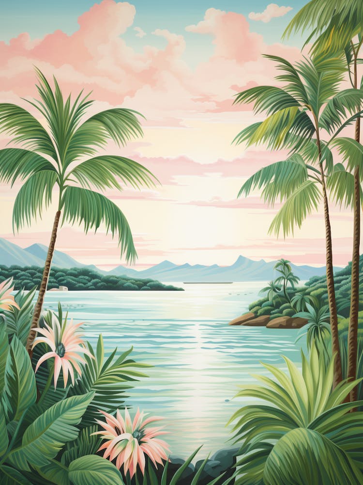 A Canvas Painting Of Whitsunday Islands Australia 2