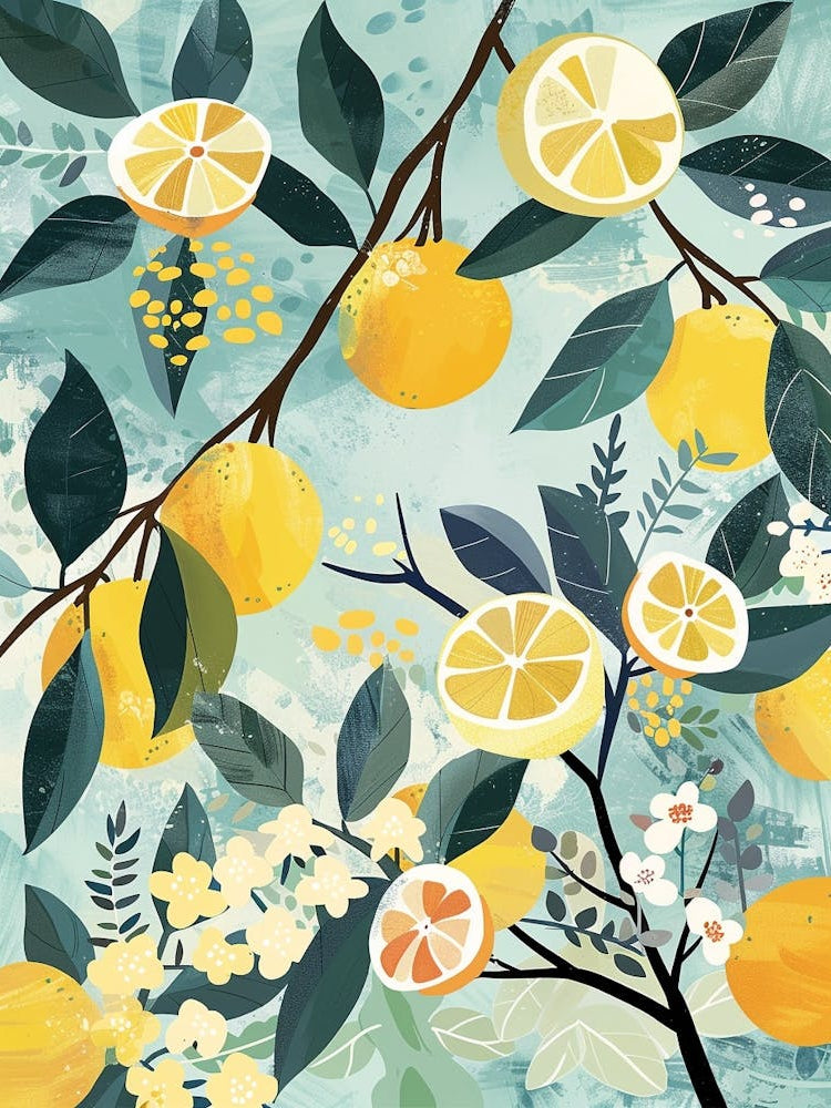 Apple Tree Flat Illustration 2