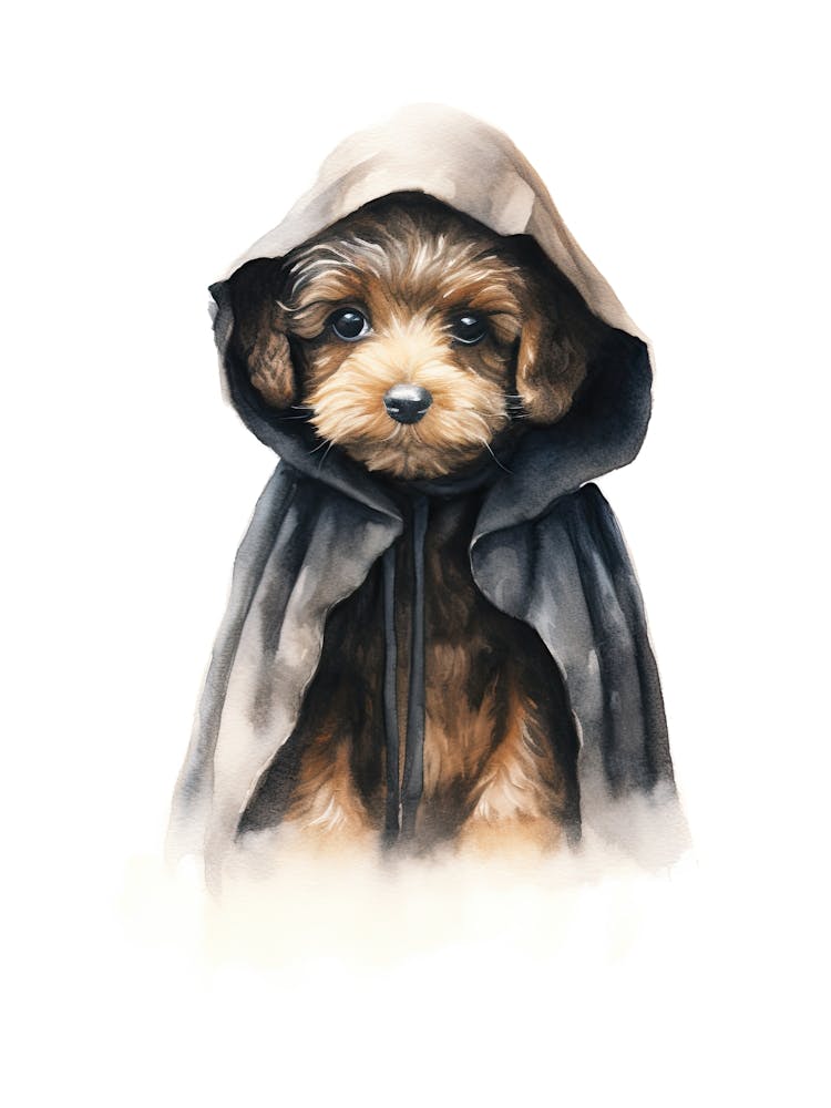 Poodle Dog As A Jedi 2