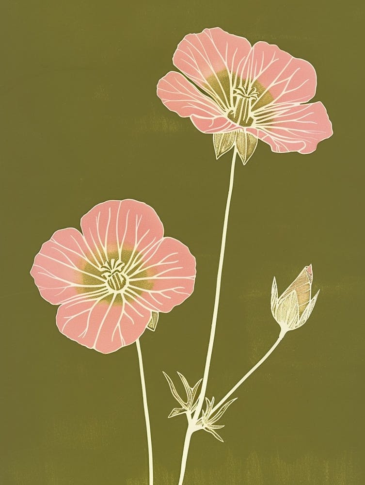 Pink & Green Nasturtium 3