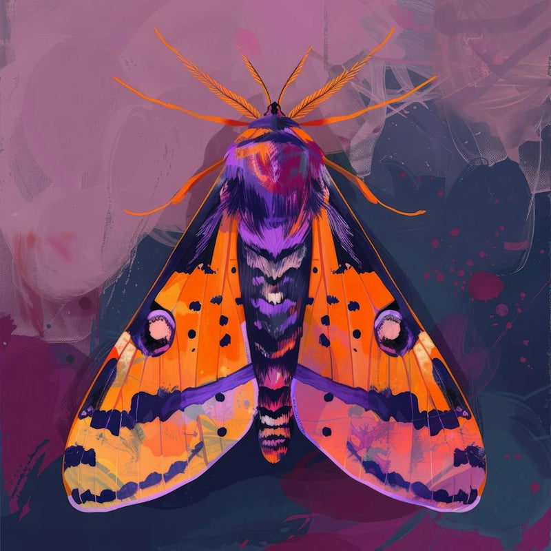 Moth on purple
