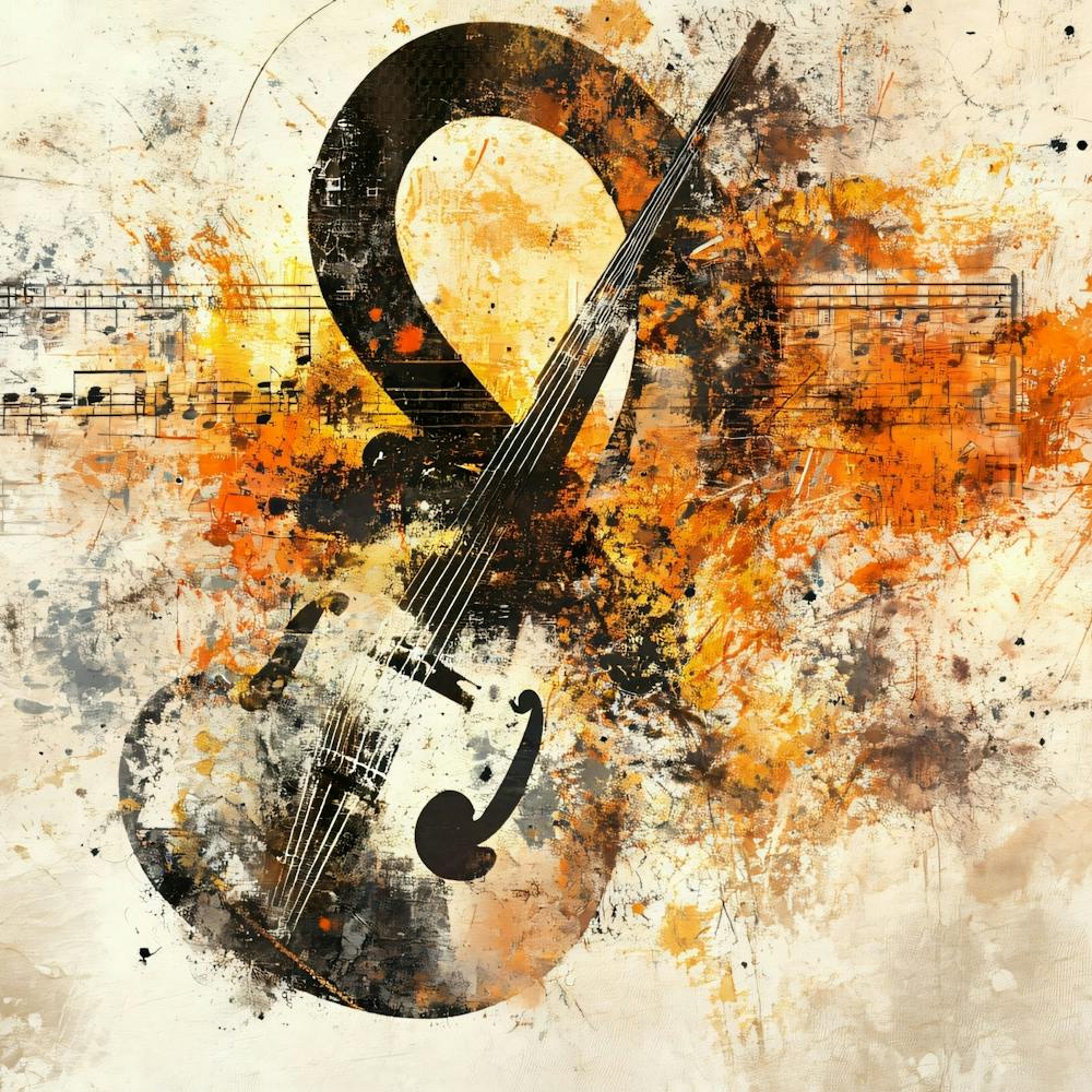 Violin On Music Sheet