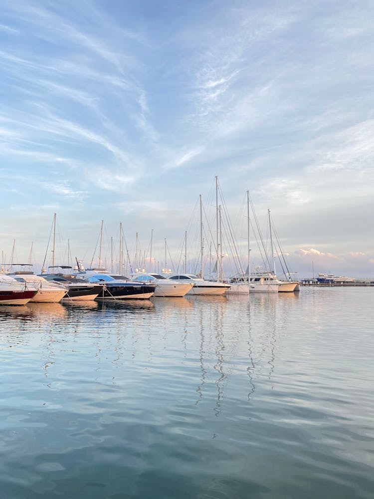 Boats At The Marina.