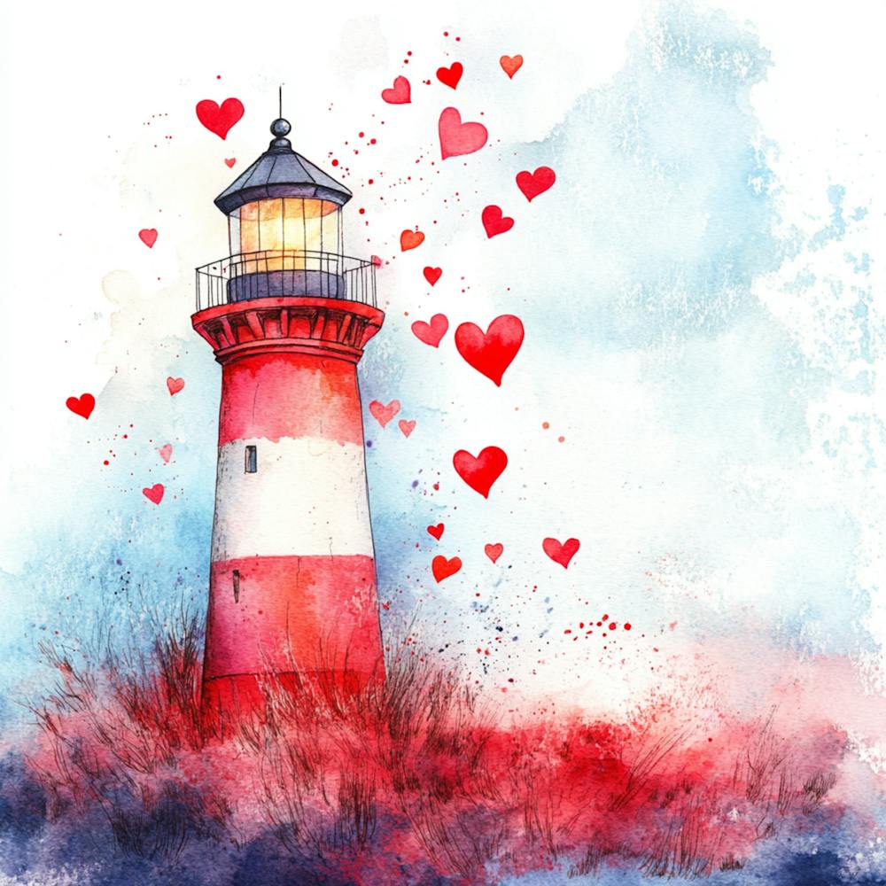 Valentine'S Day Lighthouse