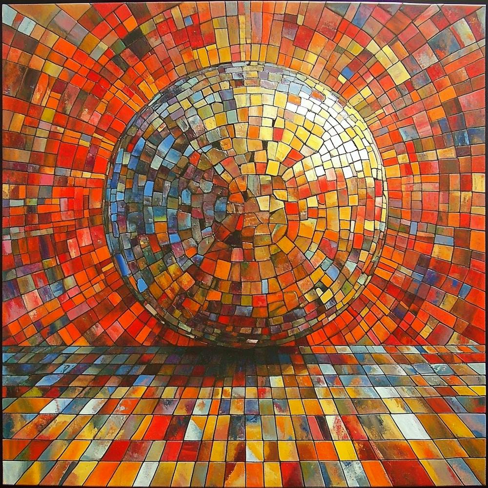 Mosaic Ball Art