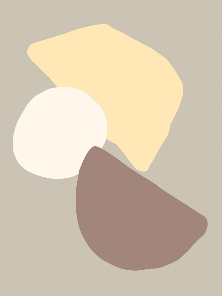 Abstract Block Beige Art Poster_2458447