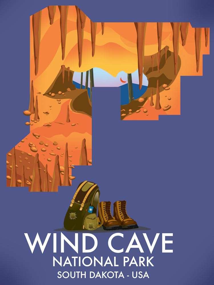 Wind Cave National Park South Dakota USA