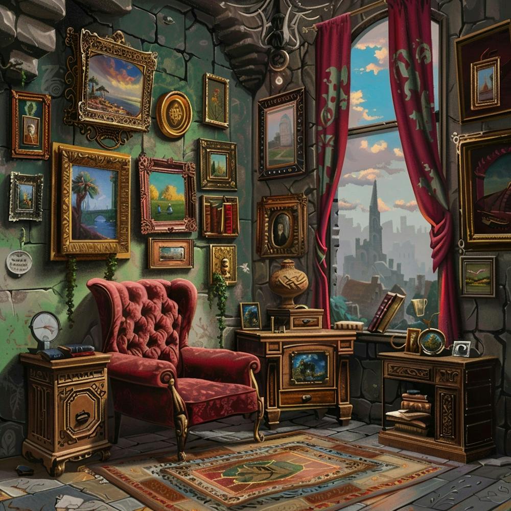 Room With Paintings
