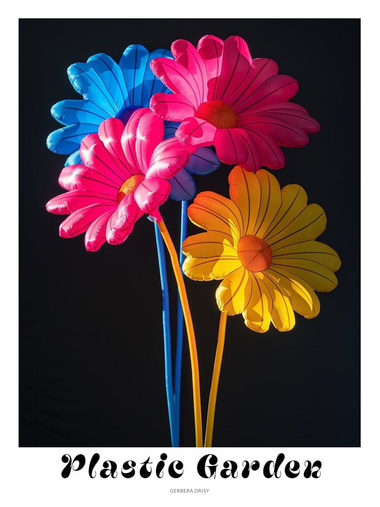 Bright Inflatable Flowers Poster Gerbera Daisy 4