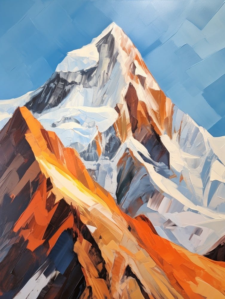 Aoraki Mount Cook New Zealand 1 Mountain Painting