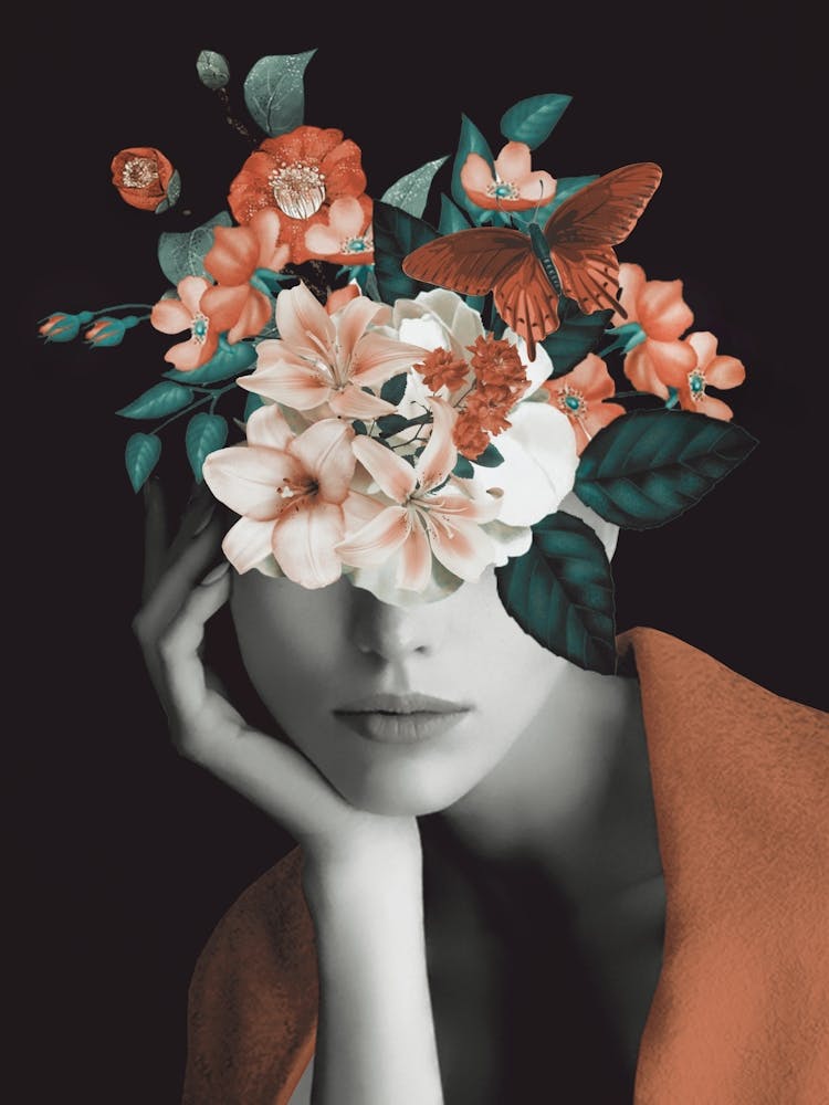 Woman With Flowers 7