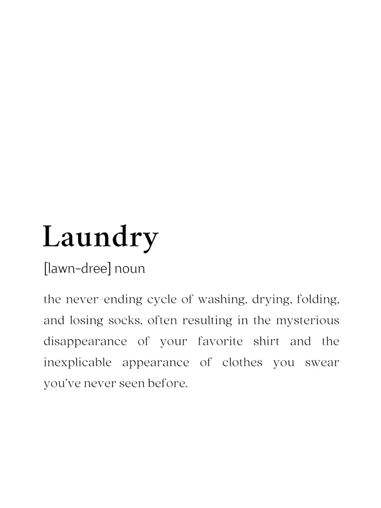 Laundry Funny Definition