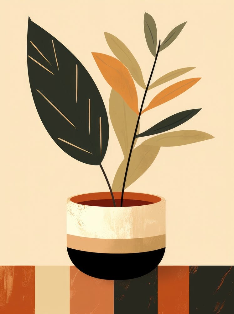 Abstract Of A Potted Plant