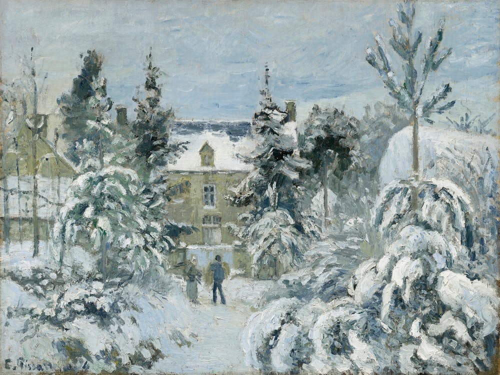 Piette's House At Montfoucault (1874), Camille Pissarro