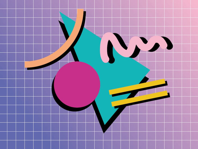 Memphis Pattern Retro Vaporwave 80s Vintage Dreamwave Shapes Artwork
