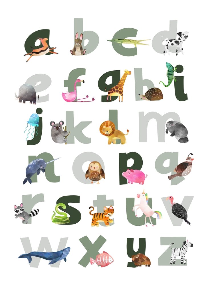 Green Alphabet 2