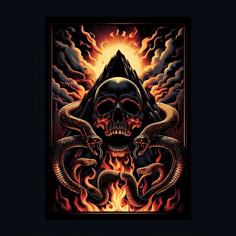 Skull And Snakes