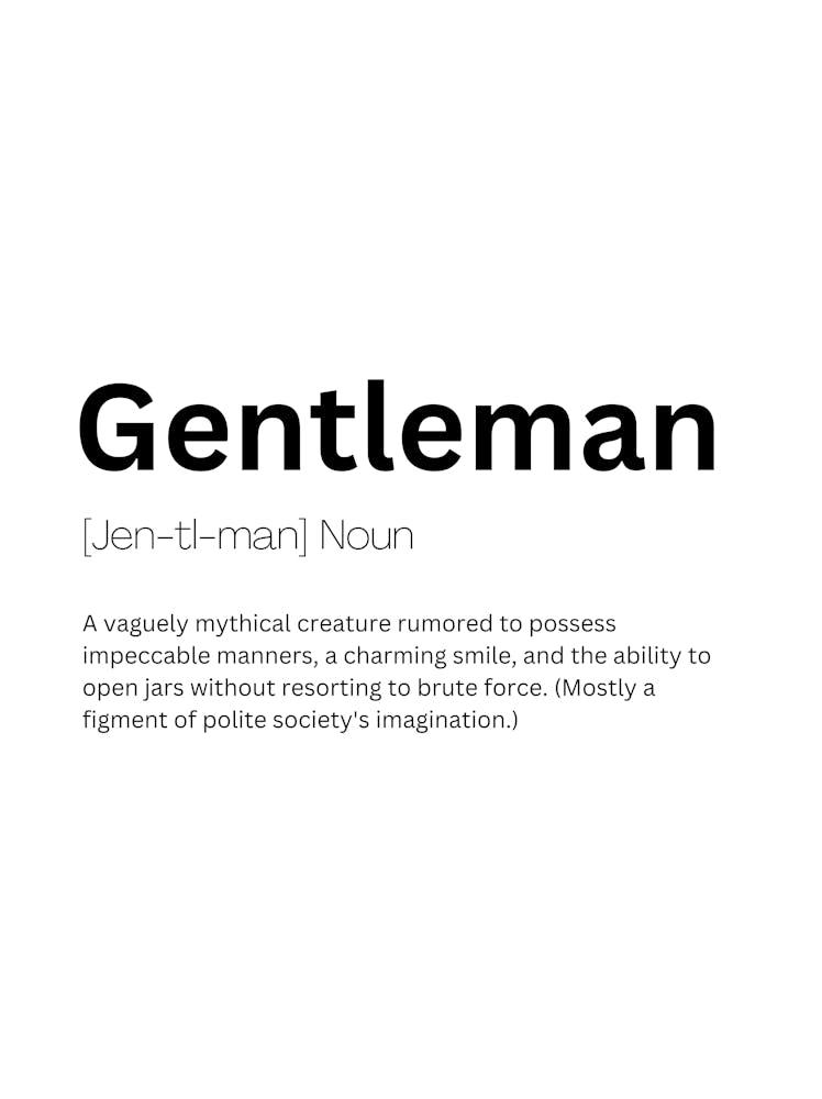 Gentleman Definition Meaning