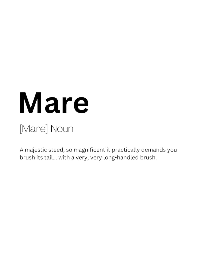 Mare Definition Meaning
