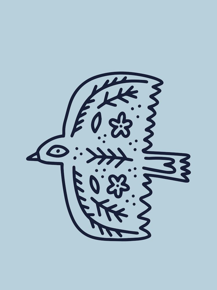 Blue Peace Bird