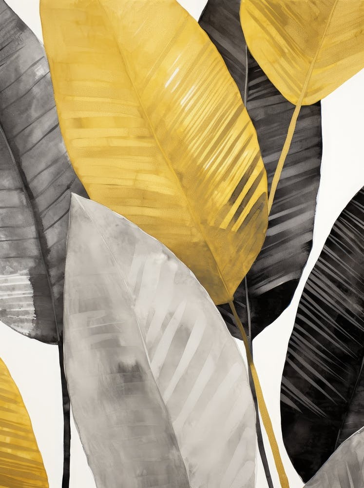 Yellow Leaves Canvas Art