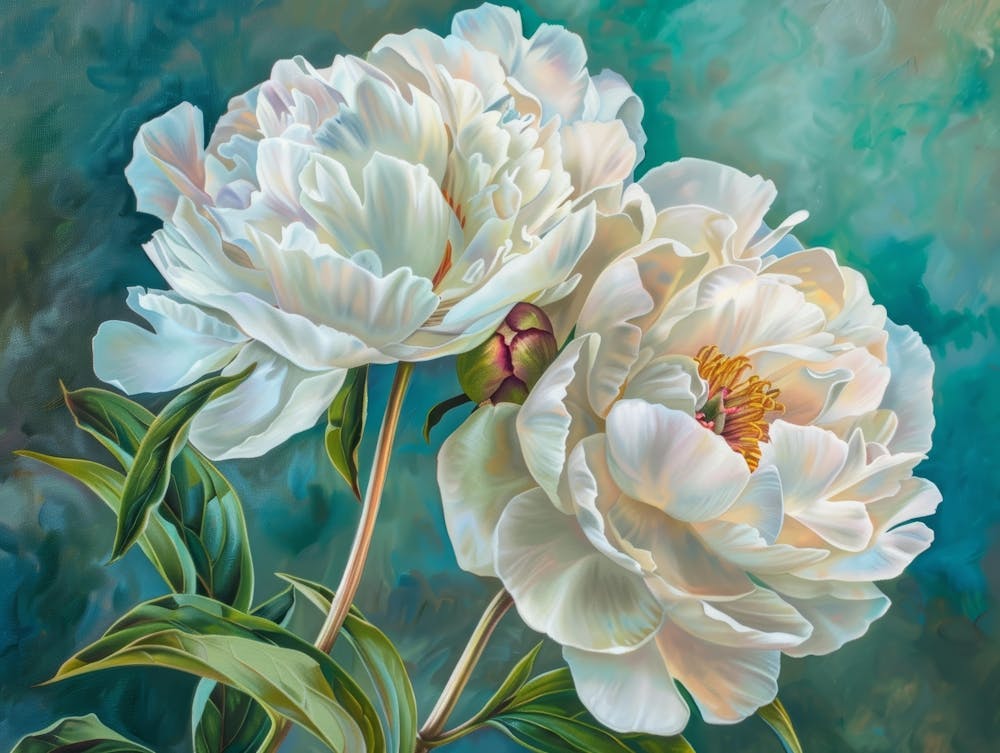 White Peonies 3