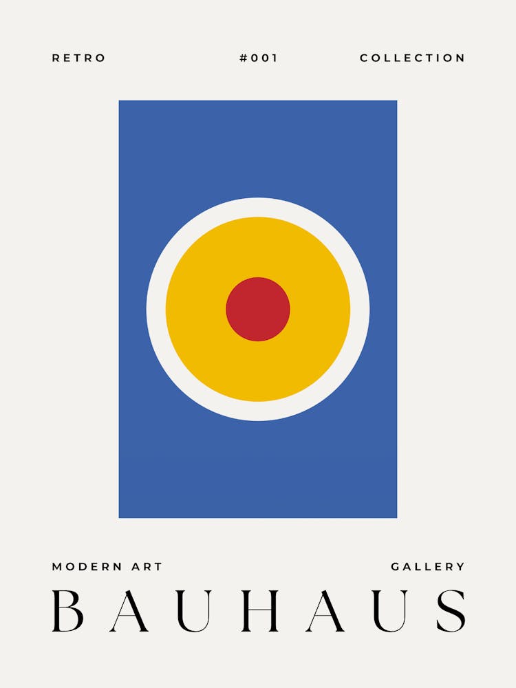 Bauhaus Mid Century Modern Wall Art