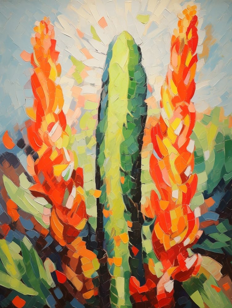 Cactus Painting Carnegiea Gigantea 2