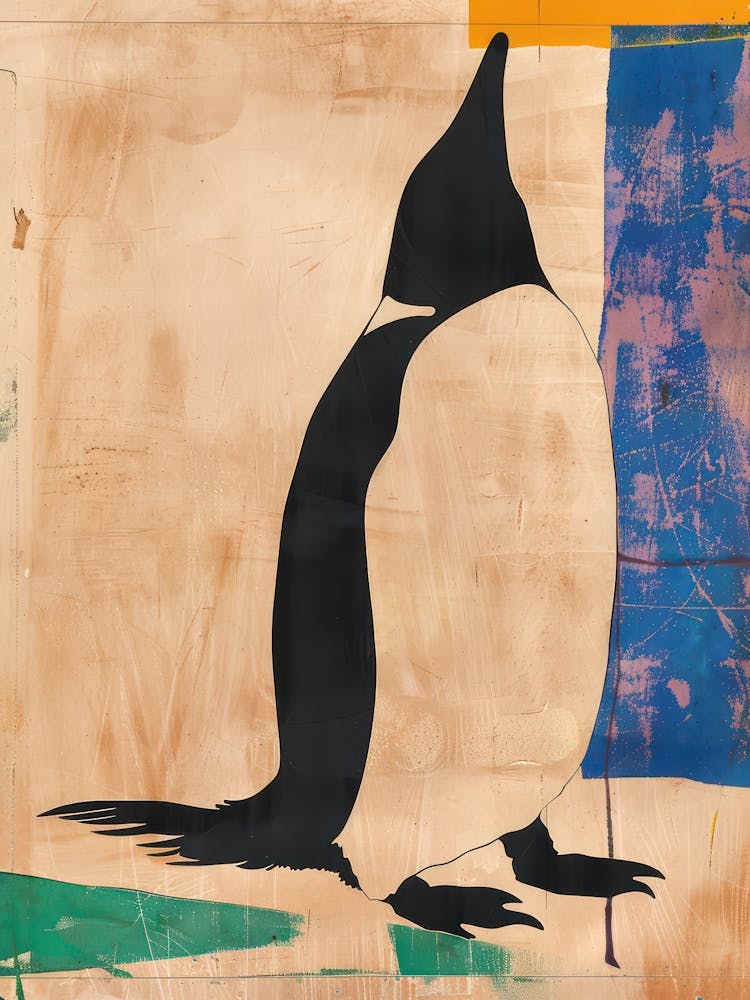 Penguin 4 - Collage Découpé