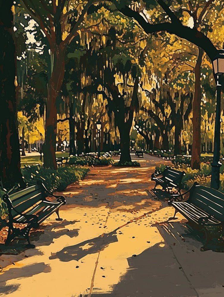 City Park Minimal Painting 3