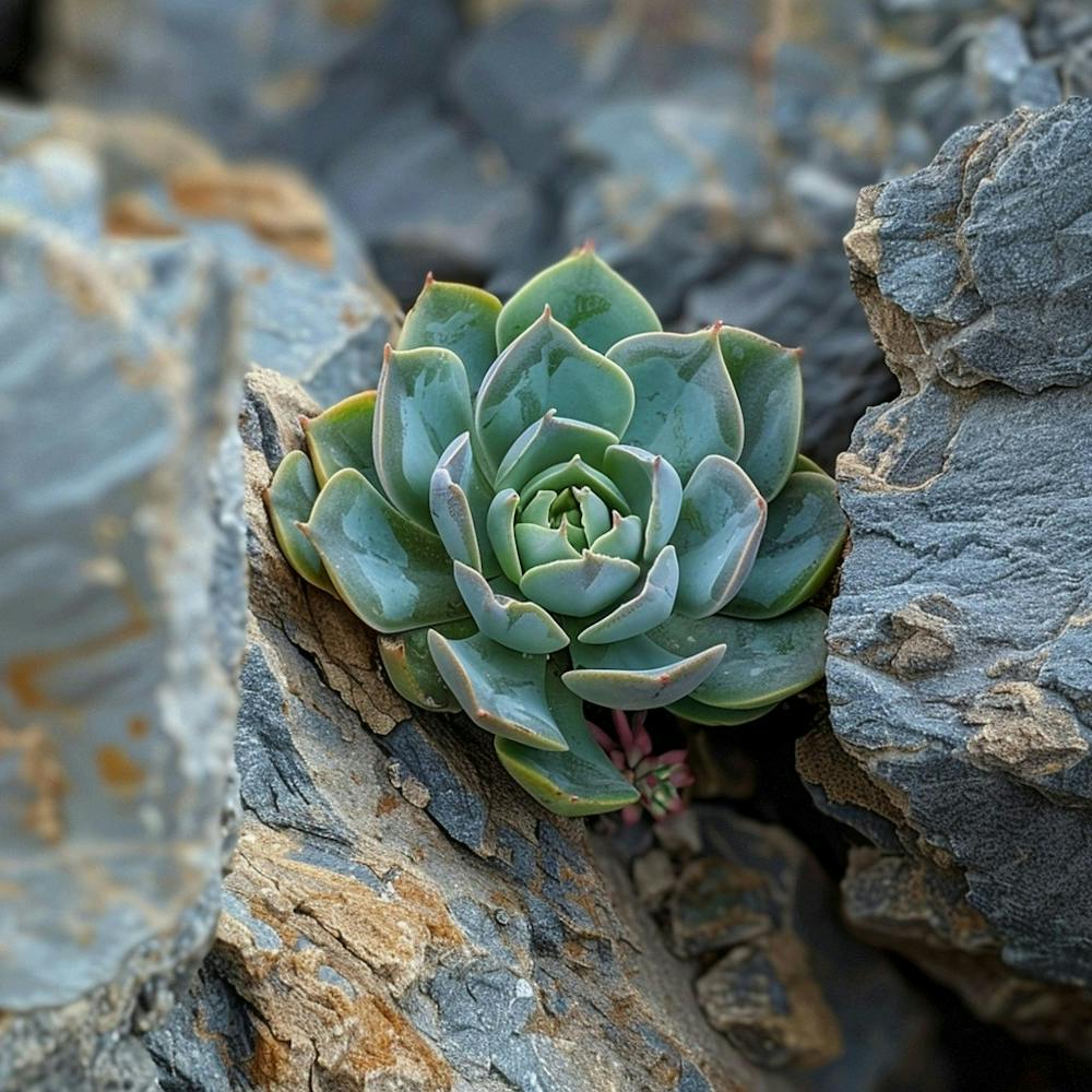 Stockcake Succulent In Rocks 1720412599