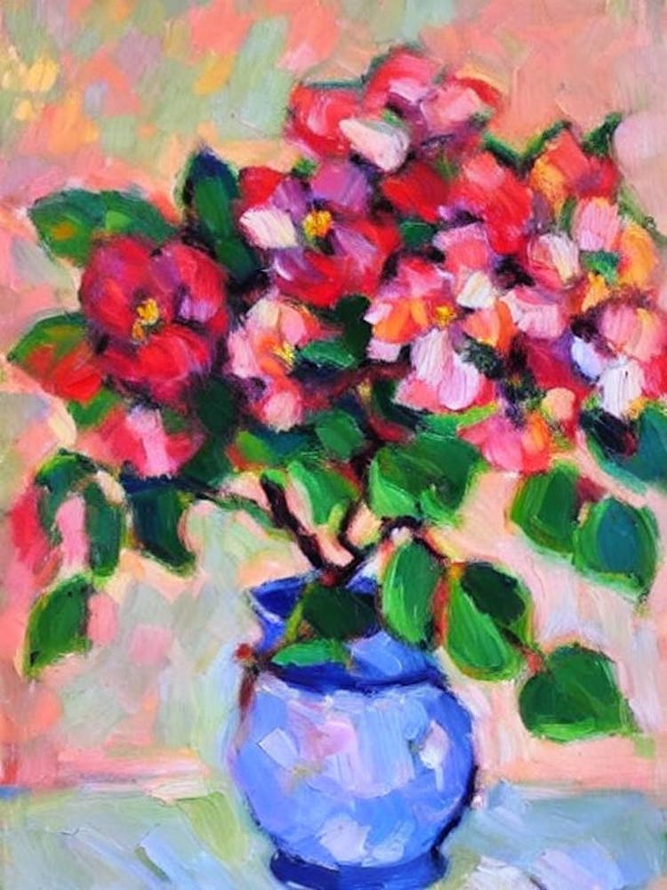 Apple Blossom  Matisse Style Flower