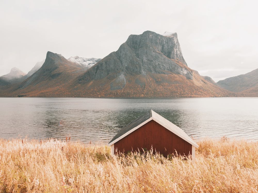 Cabin Along Fjord