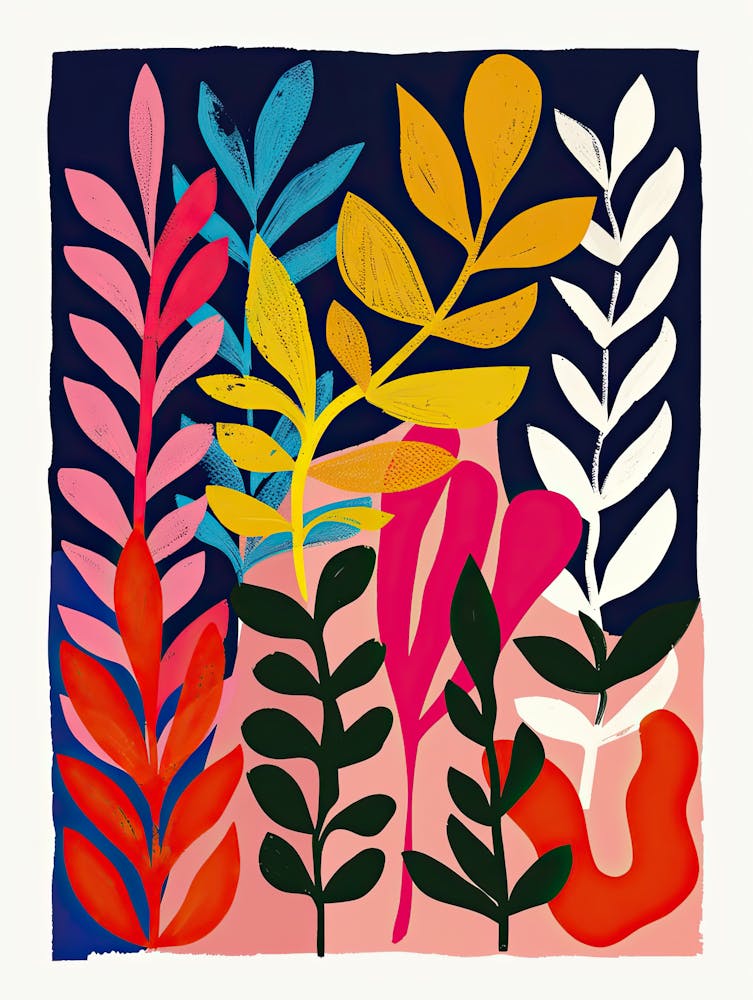 Dreamlike Foliage Matisse Style