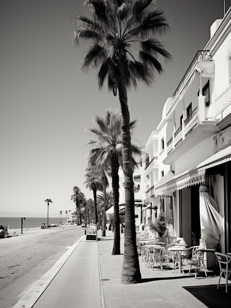 Marbella, Spain, Mediterranean Black And White Photography Analogue 3