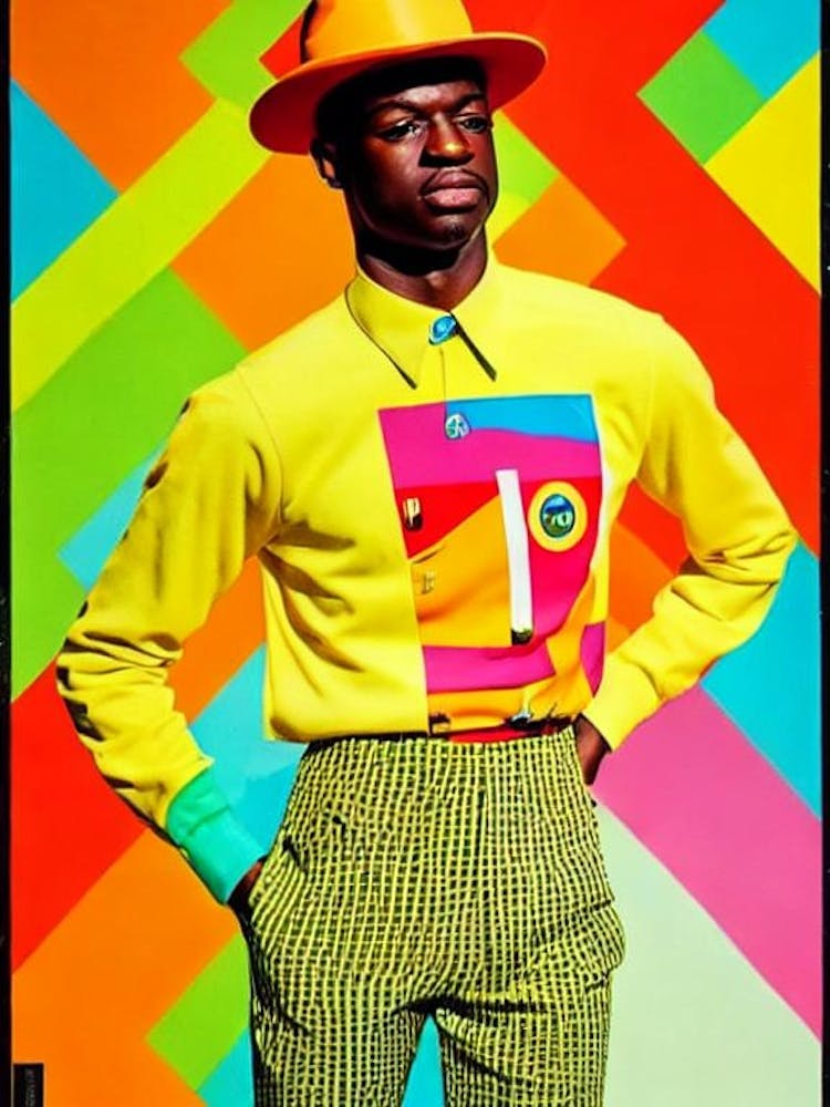 Lil Nas X Colourful Pop Art