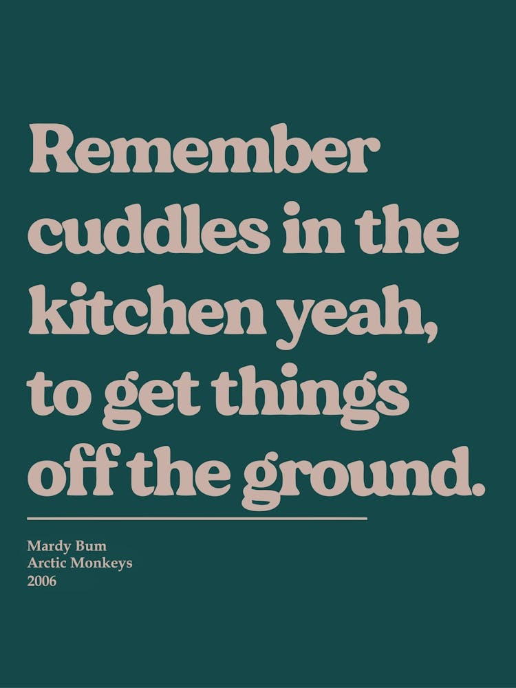 Arctic Monkeys Mardy Bum