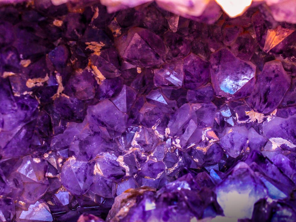 Purple crystals