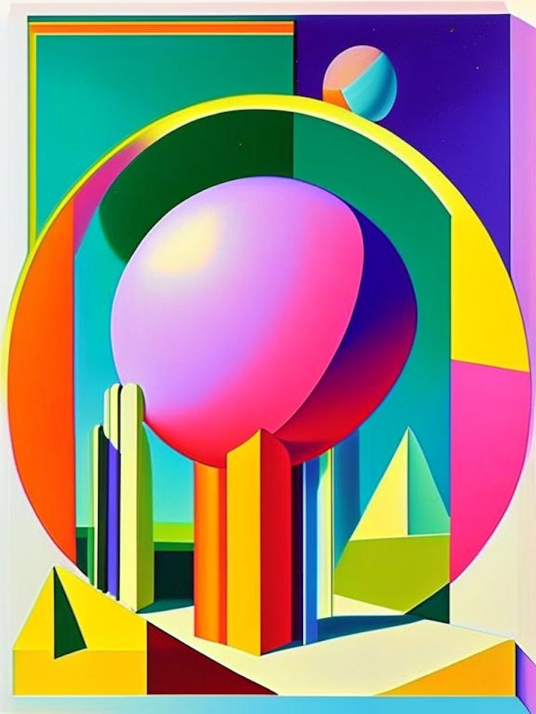 Libra Planet Abstract Modern Pop Space