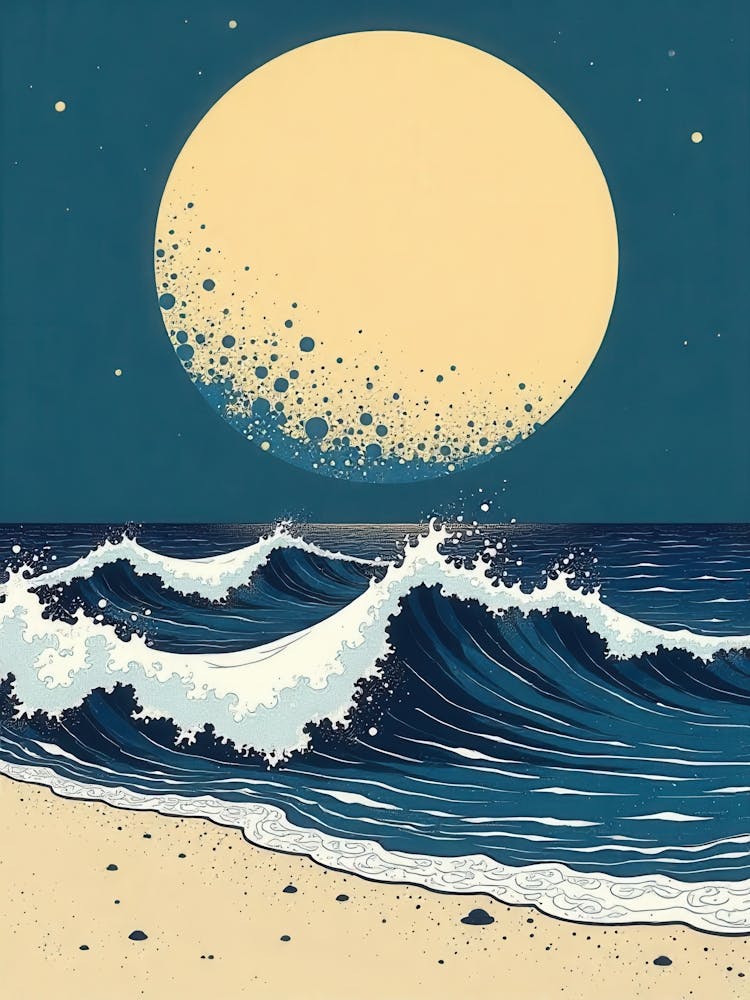 Moon Over The Ocean 3