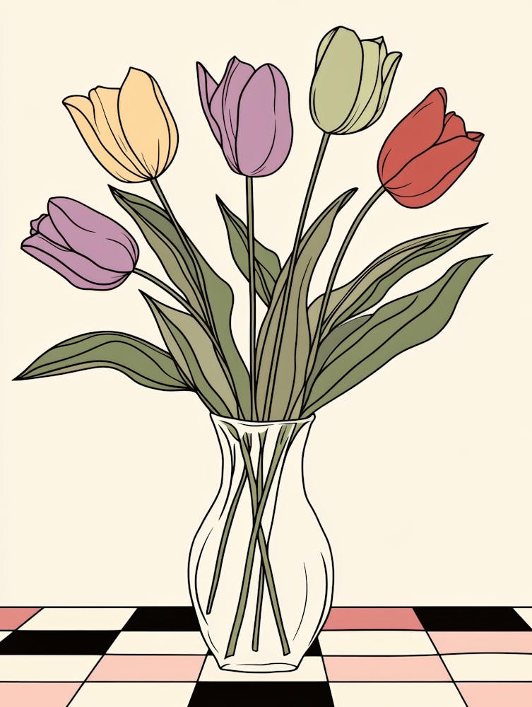Tulips In A Vase 84