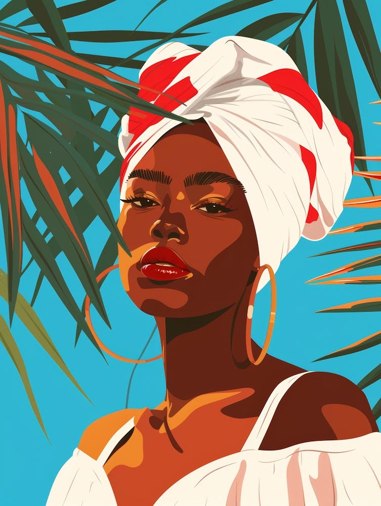 African Woman With Turban 17
