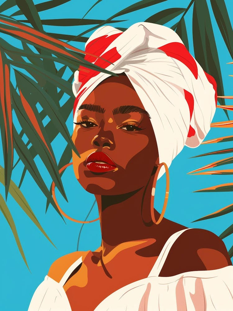 African Woman With Turban 17