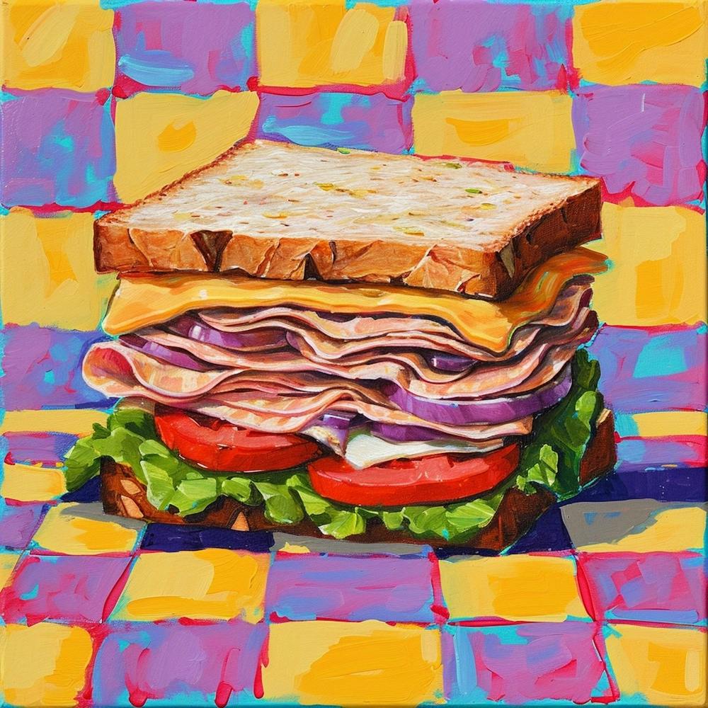Club Sandwich Pastel Checkerboard 4