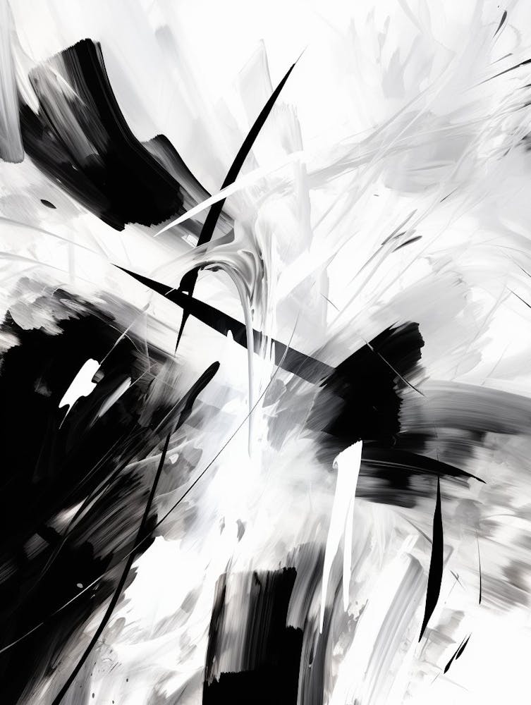 Echo Abstract Black And White 2