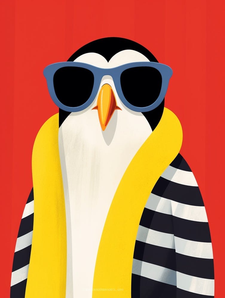 Little Penguin 1 Wearing Sunglasses