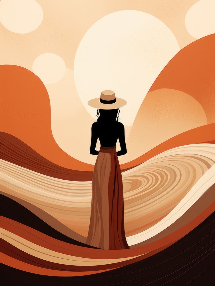 Woman In The Desert 1